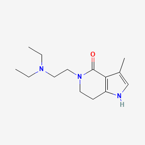 molecular formula C14H23N3O B3333122 5-(2-Diethylamino-ethyl)-3-methyl-1,5,6,7-tetrahydro-pyrrolo[3,2-c]pyridine-4-one CAS No. 945381-60-2