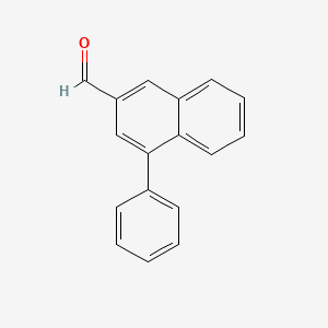 molecular formula C17H12O B3333140 4-Phenylnaphthalene-2-carboxaldehyde CAS No. 945839-46-3