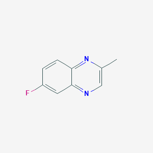 molecular formula C9H7FN2 B3333346 6-fluoro-2-methylquinoxaline CAS No. 96600-56-5
