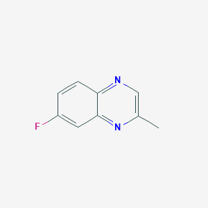 molecular formula C9H7FN2 B3333350 Quinoxaline, 7-fluoro-2-methyl- CAS No. 96601-02-4