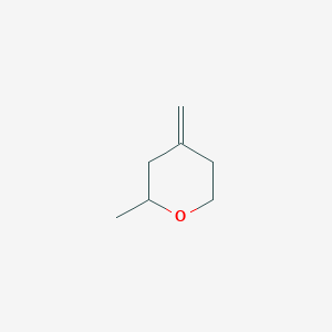 molecular formula C7H12O B3333393 2-methyl-4-methylenetetrahydro-2H-pyran CAS No. 97847-47-7