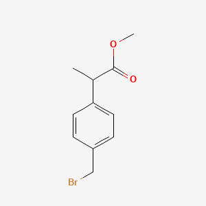 molecular formula C11H13BrO2 B3333480 Methyl 2-[4-(bromomethyl)phenyl]propanoate CAS No. 99807-54-2