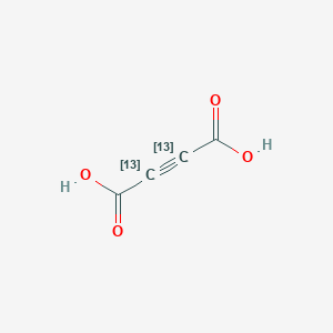 molecular formula C4H2O4 B3333509 (2,3-13C2)but-2-ynedioic acid CAS No. 101391-58-6