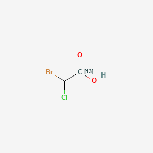 molecular formula C2H2BrClO2 B3333552 2-bromo-2-chloroacetic acid CAS No. 1173018-43-3