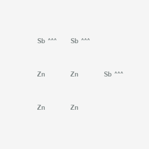 molecular formula Sb3Zn4 B3333625 Antimony--zinc (3/4) CAS No. 12039-42-8