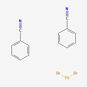 molecular formula C14H10Br2N2Pd B3333766 Bis(benzonitrile)palladium(II) bromide CAS No. 15003-43-7
