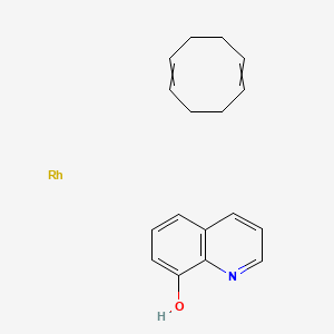 molecular formula C17H19NORh B3334092 Cycloocta-1,5-diene;quinolin-8-ol;rhodium CAS No. 33409-86-8