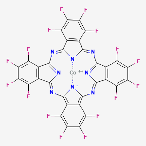 molecular formula C32CoF16N8 B3334234 Cobalt(II) 1,2,3,4,8,9,10,11,15,16,17,18,22,23,24,25-hexadecafluoro-29H,31H-phthalocyanine CAS No. 52629-20-6