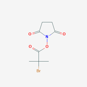 molecular formula C8H10BrNO4 B3334408 NHS-BiB CAS No. 728034-24-0