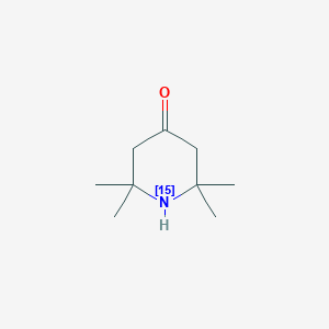 molecular formula C9H17NO B3334433 2,2,6,6-Tetramethyl(115N)azinan-4-one CAS No. 80404-11-1
