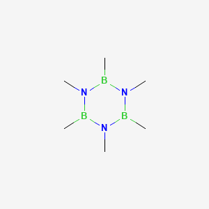 molecular formula C6H18B3N3 B3334490 Borazine, hexamethyl- CAS No. 877-07-6