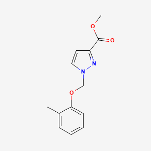 molecular formula C13H14N2O3 B3334663 methyl 1-[(2-methylphenoxy)methyl]-1H-pyrazole-3-carboxylate CAS No. 1001500-61-3