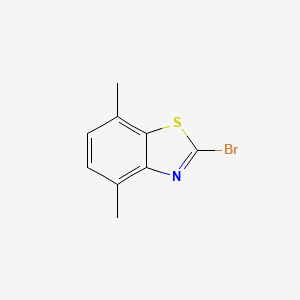 molecular formula C9H8BrNS B3335019 2-Bromo-4,7-dimethylbenzo[d]thiazole CAS No. 1019115-44-6
