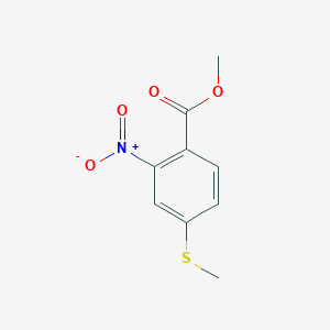 molecular formula C9H9NO4S B3335035 methyl 4-(methylsulfanyl)-2-nitrobenzoate CAS No. 102232-51-9