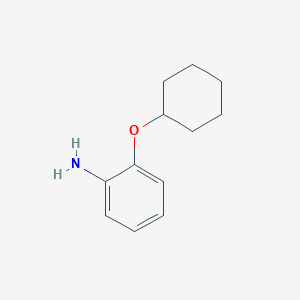 molecular formula C12H17NO B3335183 2-(Cyclohexyloxy)aniline CAS No. 105973-37-3