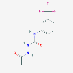 molecular formula C10H10F3N3O2 B3335231 1-Acetyl-4-(3-trifluoromethylphenyl)semicarbazide CAS No. 111075-94-6