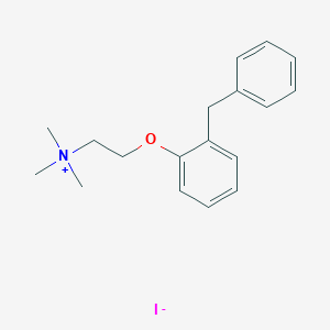molecular formula C18H24INO B3335234 O-(2-Benzylphenyl)-choline iodide CAS No. 111500-79-9