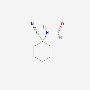 molecular formula C8H12N2O B3335259 N-(1-cyanocyclohexyl)formamide CAS No. 1125-02-6