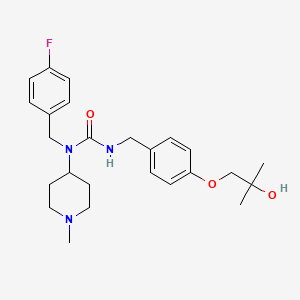 molecular formula C25H34FN3O3 B3335265 5-HT2A antagonist 3 CAS No. 1134815-69-2
