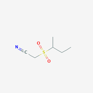 molecular formula C6H11NO2S B3335286 (Butane-2-sulfonyl)-acetonitrile CAS No. 1153970-76-3