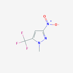 molecular formula C5H4F3N3O2 B3335315 1-methyl-3-nitro-5-(trifluoromethyl)-1H-pyrazole CAS No. 1170852-33-1