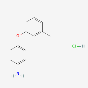 molecular formula C13H14ClNO B3335316 4-(3-Methylphenoxy)aniline hydrochloride CAS No. 1171626-66-6