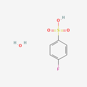 molecular formula C6H7FO4S B3335338 4-Fluorobenzenesulphonic acid monohydrate CAS No. 1186663-24-0