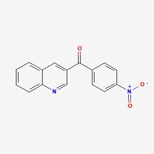 molecular formula C16H10N2O3 B3335359 (4-Nitrophenyl)(quinolin-3-yl)methanone CAS No. 1187166-16-0