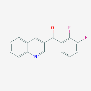 molecular formula C16H9F2NO B3335361 (2,3-Difluorophenyl)(quinolin-3-yl)methanone CAS No. 1187166-32-0
