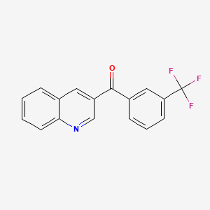 B3335368 3-(3-Trifluoromethylbenzoyl)quinoline CAS No. 1187166-83-1