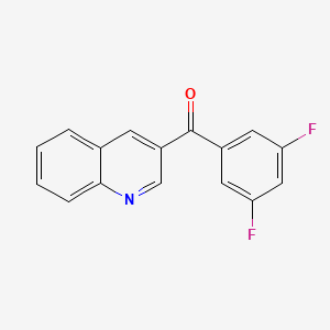 molecular formula C16H9F2NO B3335394 (3,5-Difluorophenyl)(quinolin-3-yl)methanone CAS No. 1187171-70-5