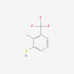 molecular formula C8H7F3S B3335424 2-Methyl-3-trifluoromethylbenzenethiol CAS No. 1208075-42-6