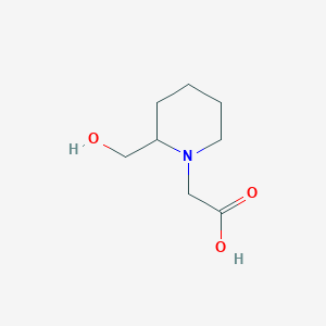 molecular formula C8H15NO3 B3335485 2-(2-(hydroxymethyl)piperidin-1-yl)acetic acid CAS No. 1228821-98-4