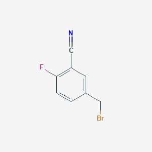 molecular formula C8H5BrFN B033357 5-(Bromomethyl)-2-fluorobenzonitrile CAS No. 180302-35-6