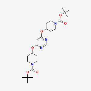 Di-tert-butyl 4,4'-(pyrimidine-4,6-diylbis(oxy))bis(piperidine-1-carboxylate)