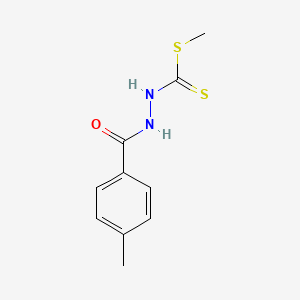 molecular formula C10H12N2OS2 B3335899 Methyl 3-(P-toluoyl)-dithiocarbazate CAS No. 15095-40-6