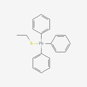 (Ethylsulfanyl)(triphenyl)plumbane