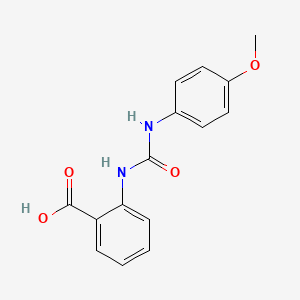 2-[(4-methoxyphenyl)carbamoylamino]benzoic Acid