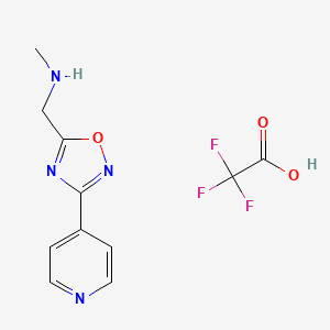 N-methyl-1-[3-(4-pyridinyl)-1,2,4-oxadiazol-5-yl]methanamine bis(trifluoroacetate)
