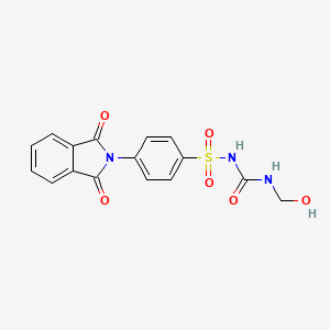 Urea, 1-(hydroxymethyl)-3-[(p-phthalimidophenyl)sulfonyl]-