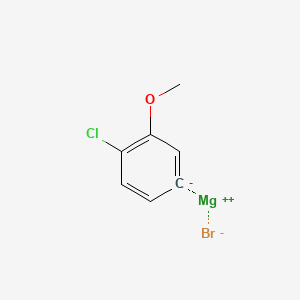 molecular formula C7H6BrClMgO B3336026 Magnesium, bromo(4-chloro-3-methoxyphenyl)- CAS No. 168965-37-5