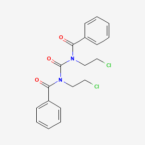 molecular formula C19H18Cl2N2O3 B3336037 N,N'-dibenzoyl-N,N'-bis(2-chloroethyl)urea CAS No. 17049-66-0