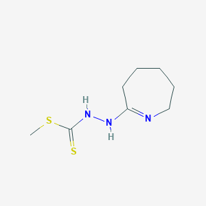 molecular formula C8H15N3S2 B3336113 Methyl 3-(3,4,5,6-tetrahydro-2H-azepin-7-YL)dithiocarbazate CAS No. 18596-83-3