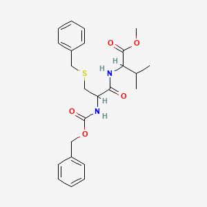 molecular formula C24H30N2O5S B3336359 methyl 2-[[3-benzylsulfanyl-2-(phenylmethoxycarbonylamino)propanoyl]amino]-3-methylbutanoate CAS No. 24215-87-0