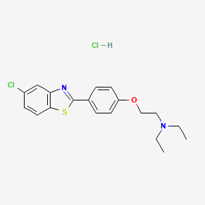 molecular formula C19H22Cl2N2OS B3336424 Halethazole hydrochloride CAS No. 2607-31-0
