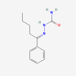 molecular formula C12H17N3O B3336544 1-phenyl-1-pentanone semicarbazone CAS No. 3030-96-4