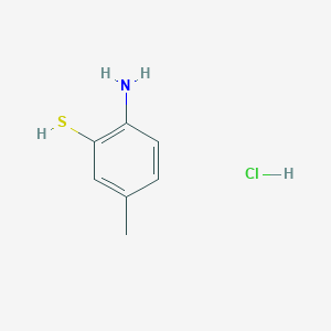 molecular formula C7H10ClNS B3336844 2-Amino-5-methylbenzene-1-thiol hydrochloride CAS No. 39484-01-0