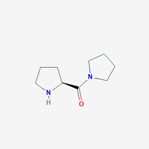 molecular formula C9H16N2O B3336897 (S)-pyrrolidin-1-yl(pyrrolidin-2-yl)methanone 