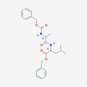 molecular formula C24H30N2O5 B3337044 Benzyl 4-methyl-2-[2-(phenylmethoxycarbonylamino)propanoylamino]pentanoate CAS No. 51021-85-3
