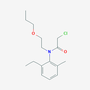 molecular formula C16H24ClNO2 B3337053 2-Chloro-N-(2-ethyl-6-methylphenyl)-N-(2-propoxyethyl)acetamide CAS No. 51218-40-7